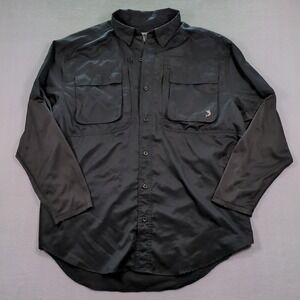 Reel‎ Legends Men's Long Sleeve Fishing Shirt SZ XL Stretch Sleeve Gusset Sides